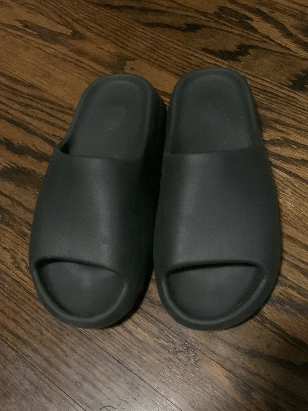 Yeezy Men's Black Slip-On Slide Sandals